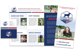 AmericanK9 Dog Training collateral
