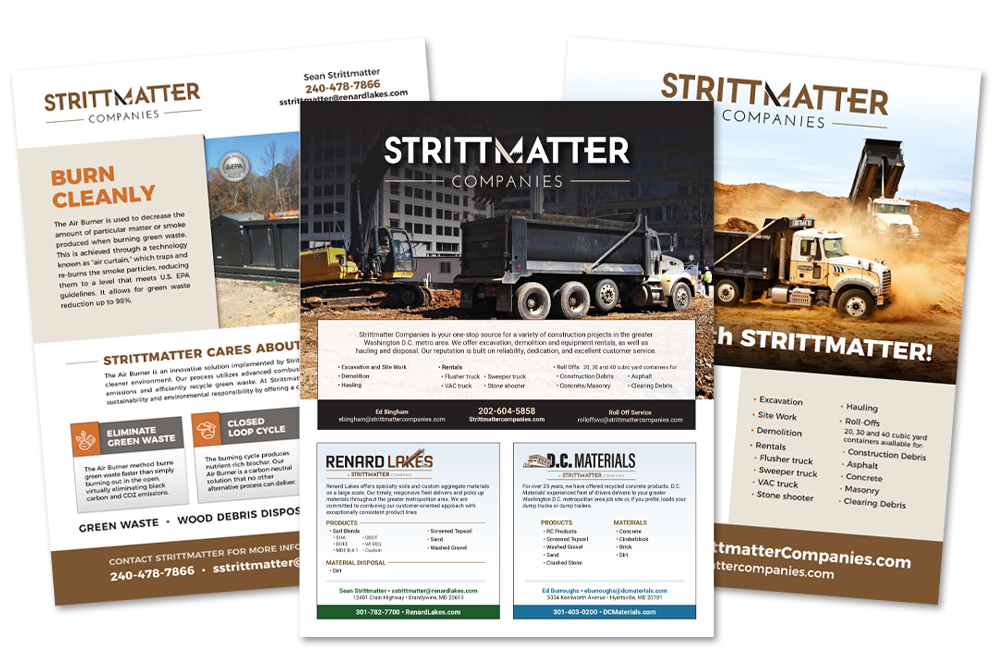 Strittmatter Companies Service flyers